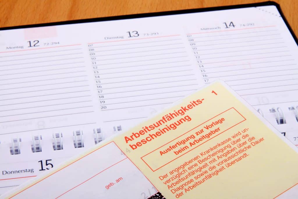 Arbeitsunfähigkeitsbescheinigung ab erstem Tag