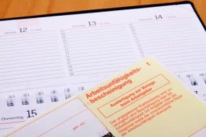 Arbeitsunfähigkeitsbescheinigung ab erstem Tag